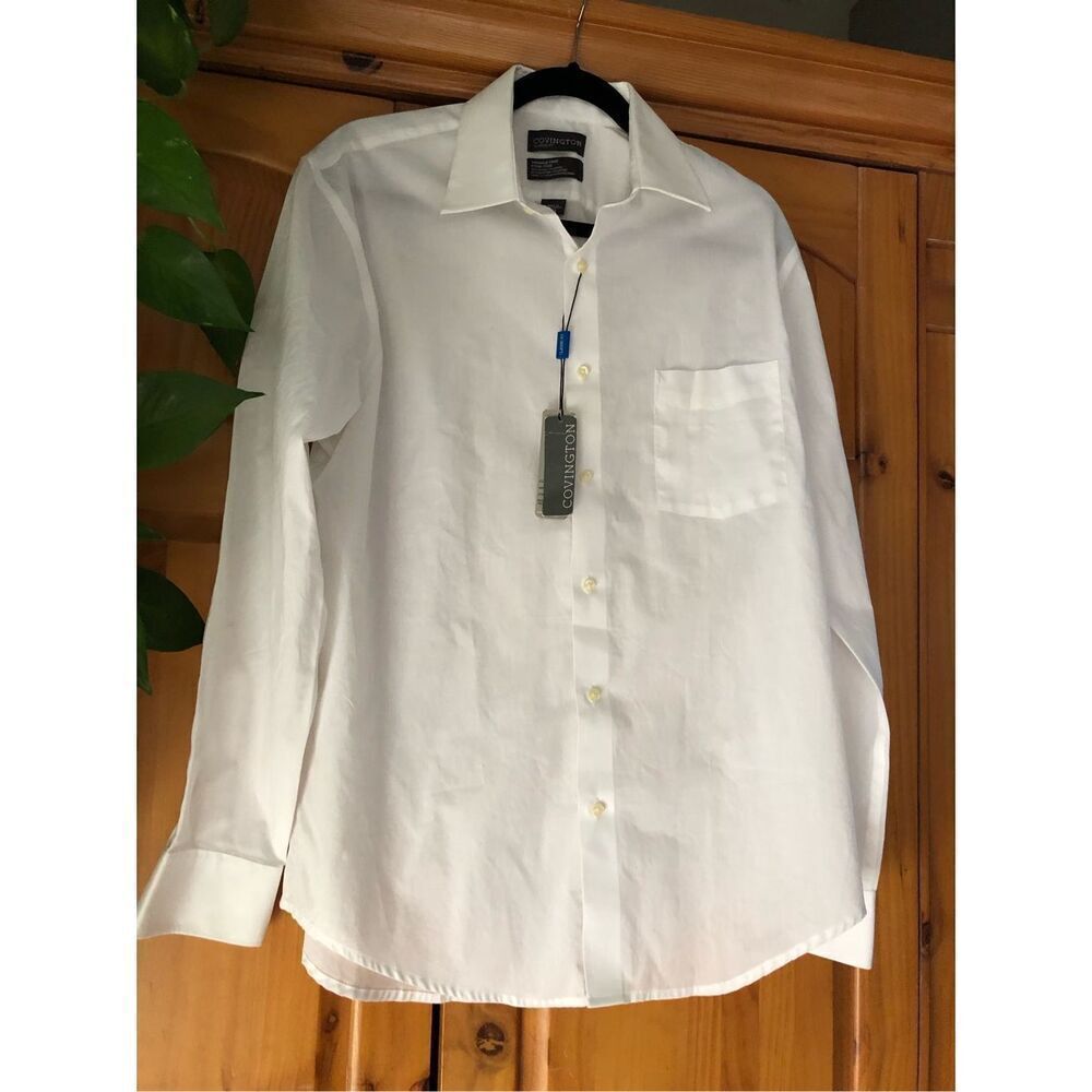 Covington Classic Fit NWT Wrinkle Free Dress Shirt SZ 15 1/2 34/35